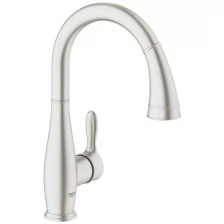 Однорычажный смеситель Grohe Parkfield нержавеющая сталь 30215DC1