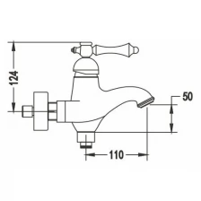 Смеситель для ванны Rose R0102