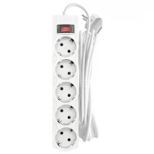 Сетевой фильтр CBR 5 Sockets 3m CSF 2505-3.0 White CB