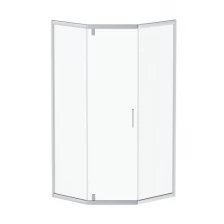 Душевое ограждение Damixa Skyline 5-corner DX35WG-405-090MT 90х90 см, пятиугольное, стекло прозрачное, профиль глянцевый хром