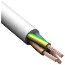 Провод бытовой ПВС 3х2.5 мм Конкорд ГОСТ белый 100 м